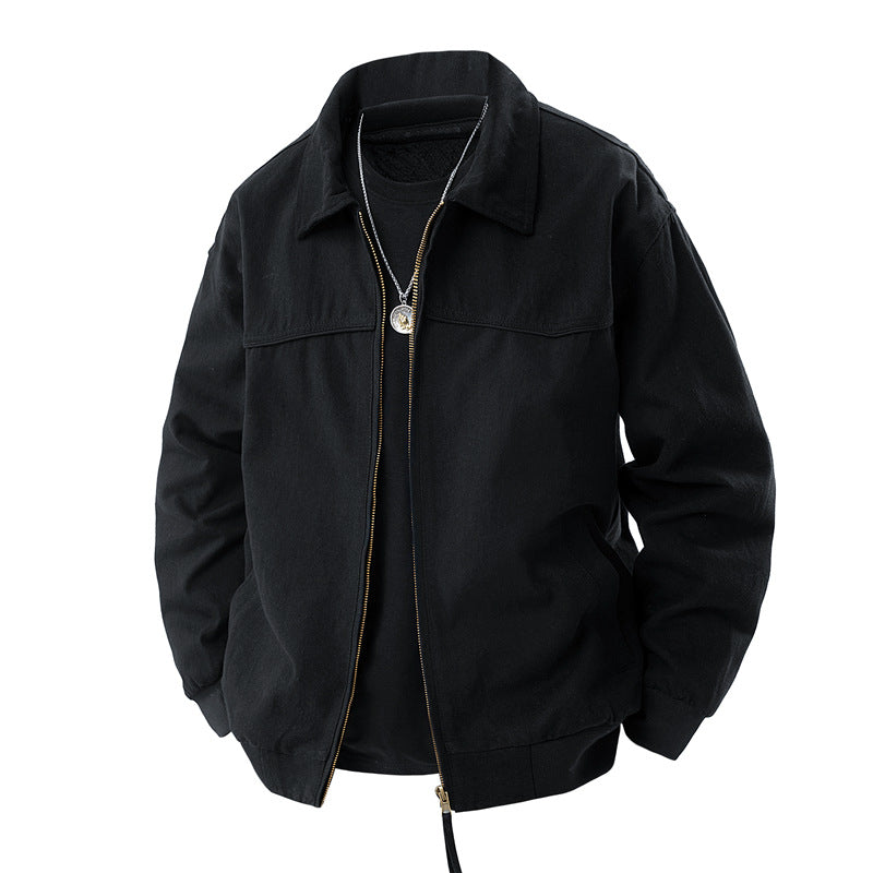 Lightweight utility jacket for men with high collar and practical pockets Lune London