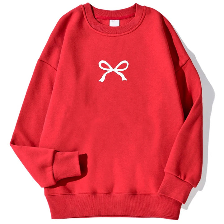 Sweat à capuche confortable pour femmes avec motif de nœud à la mode Chic & Stil