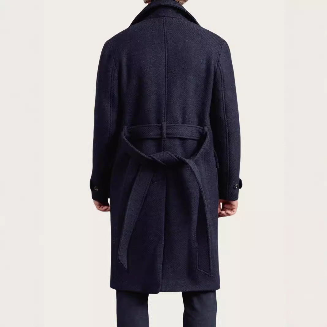 Elegant wool peacoat for men Lune London