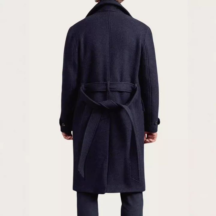 Elegant wool peacoat for men Lune London
