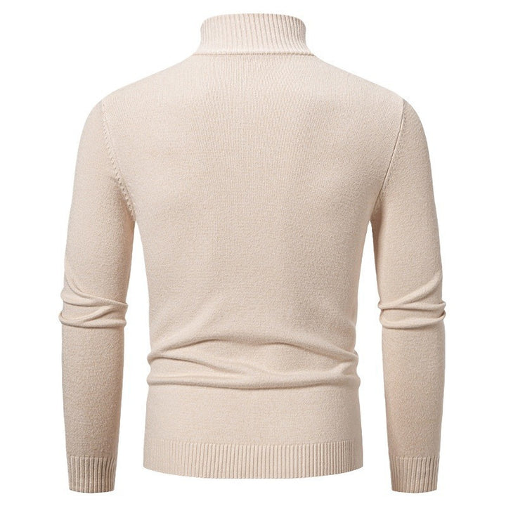 Trendy men's turtleneck sweater with zipper Lune London