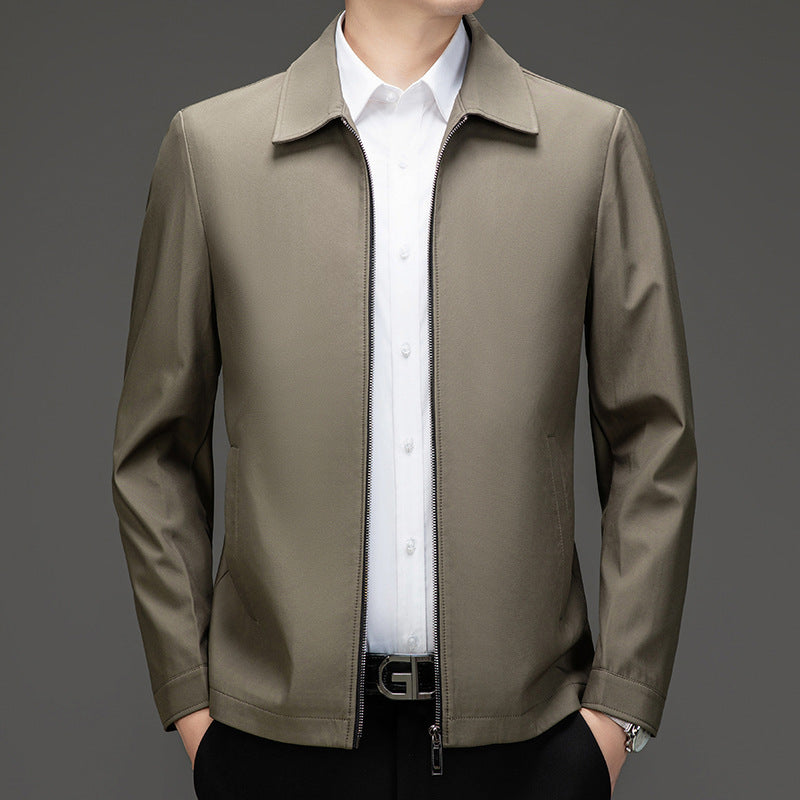 Casual transition jacket for men with modern zipper and practical pockets Lune London