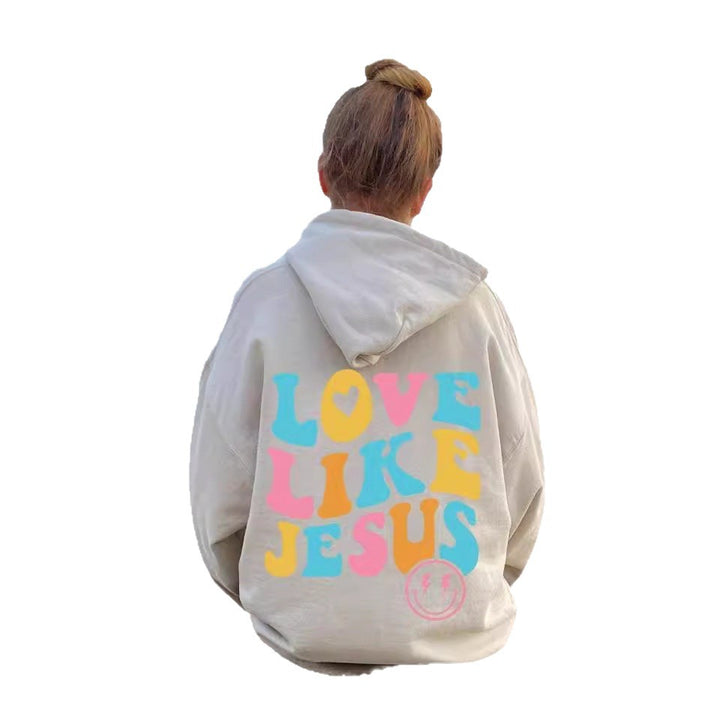 Women's Oversized Hoodie with Colorful Print Chic & Stil