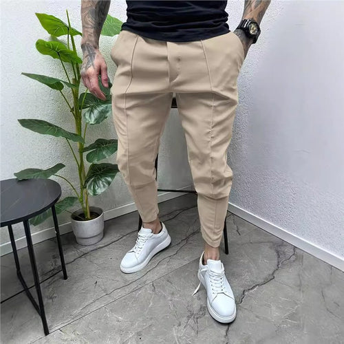 Men's slim fit jogger pants with practical pockets Lune London
