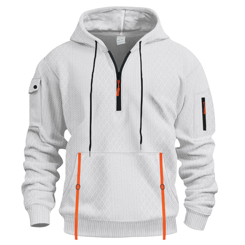 Men's sporty hoodie with innovative structural design Lune London