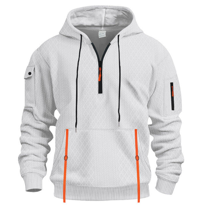 Men's sporty hoodie with innovative structural design Lune London