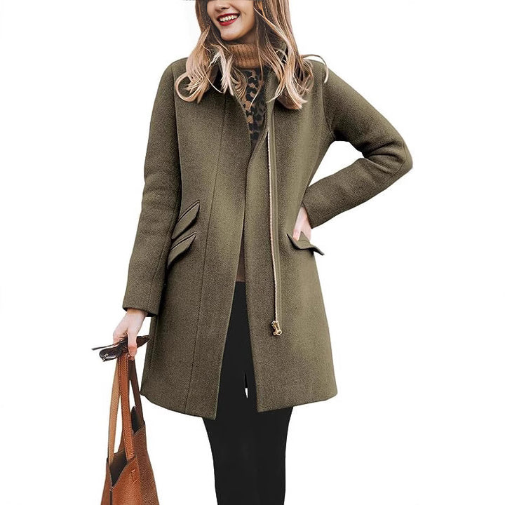 Lune London Women's Wool Asymmetrical Coat