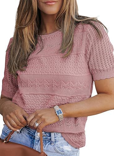 Top en tricot pour femmes avec un design texturé unique Chic & Stil