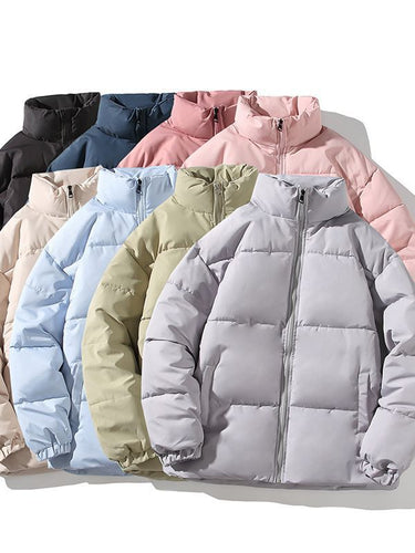 Insulated quilted jacket for men with high collar and elastic cuffs Lune London
