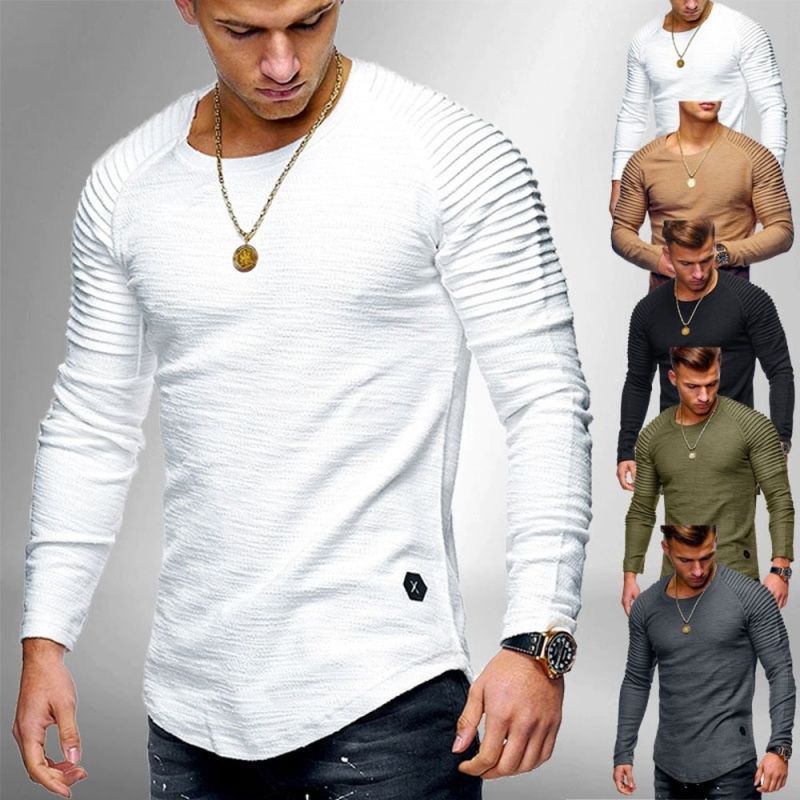 Men's long-sleeve t-shirt with structured design Lune London