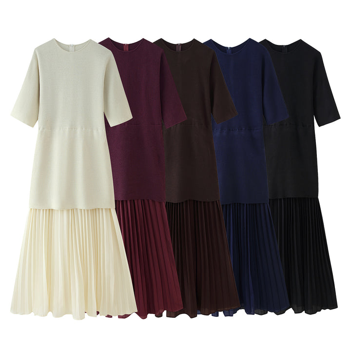 Maxi dress for women with high-quality pleated design and modern cut Lune London
