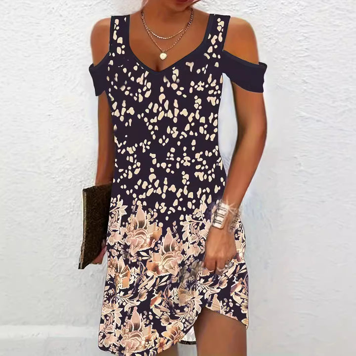 Women Mini Dress Floral Off-Shoulder Lune London
