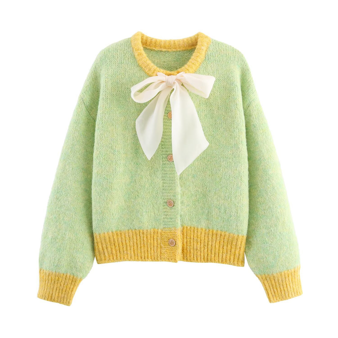 Fashion women's cardigan with bow detail Lune London