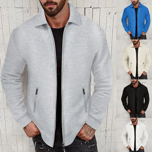 Fashionable men's leisure jacket with trendy zippered pockets Lune London