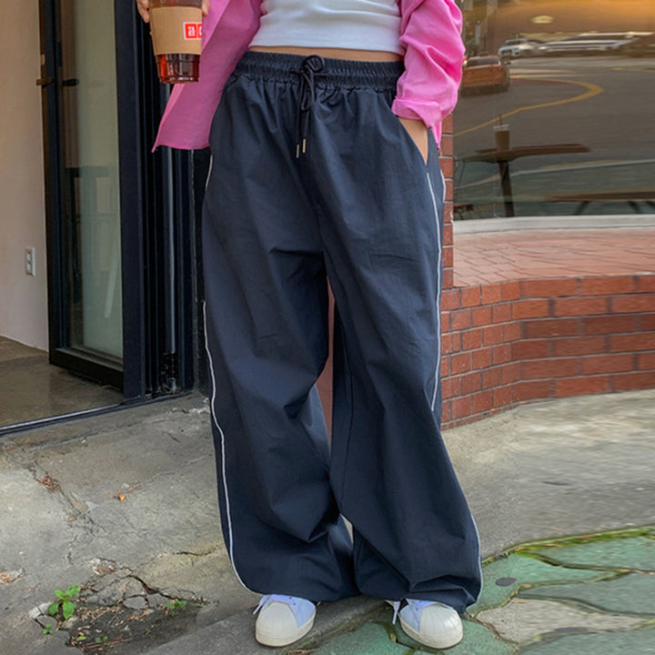 Women's Comfortable Leisure Pants with High Waist and Side Slits Chic & Stil
