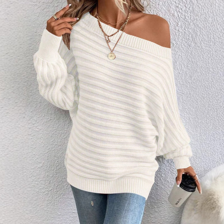 Ladies Oversized Ribbed Structure Sweater Lune London