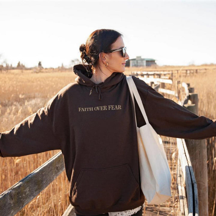 Women's hoodie with inspirational lettering and high-quality cotton Lune London