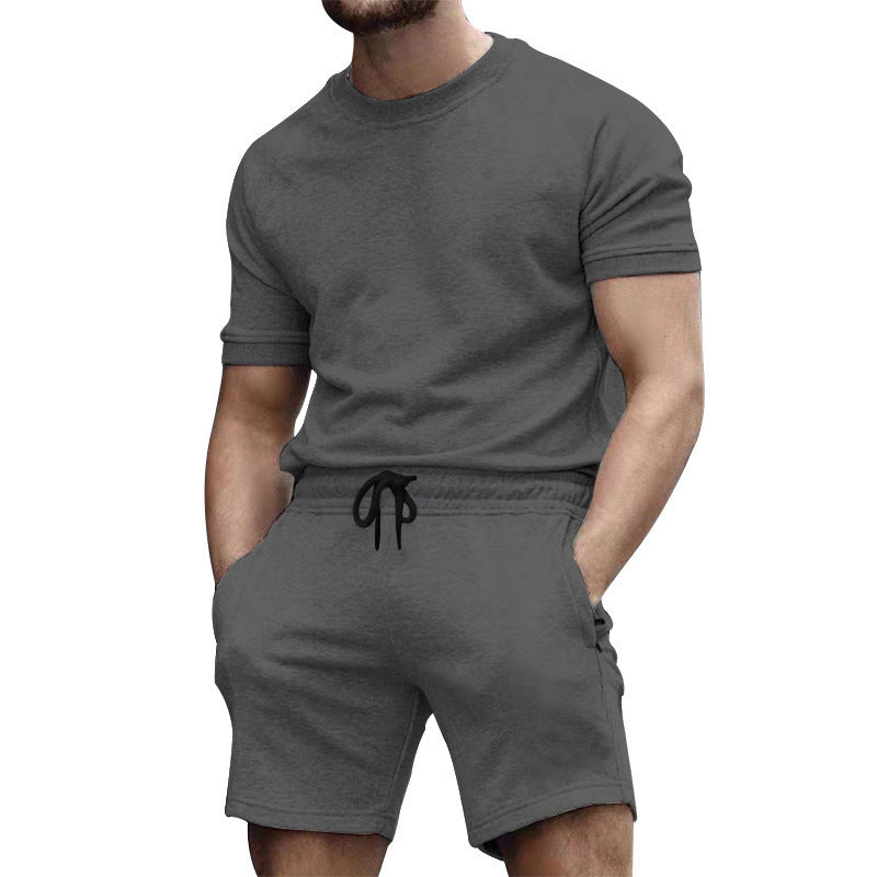 Casual sports set for men with high-quality crew neck and elastic waist Lune London