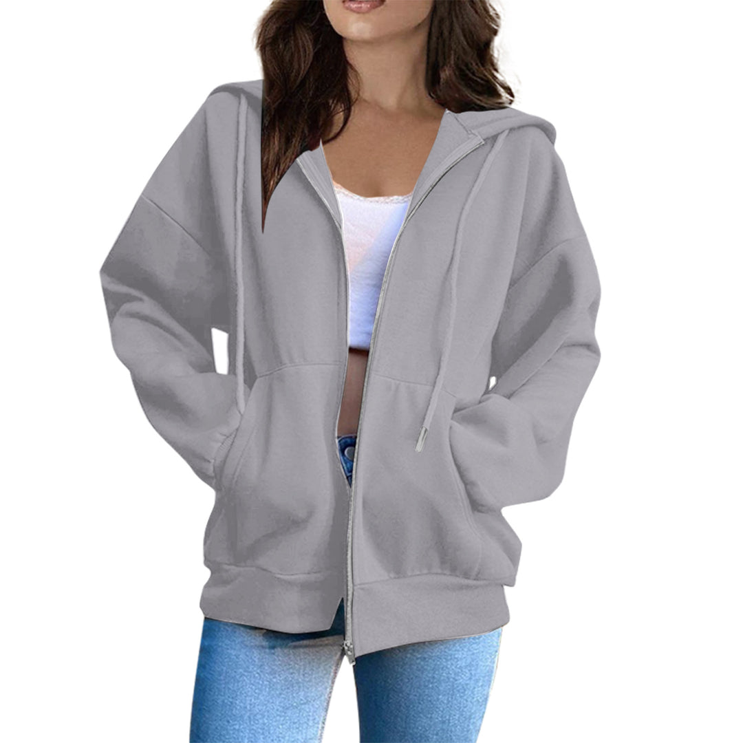 Women's hoodie jacket with cozy oversized cut Chic & Stil