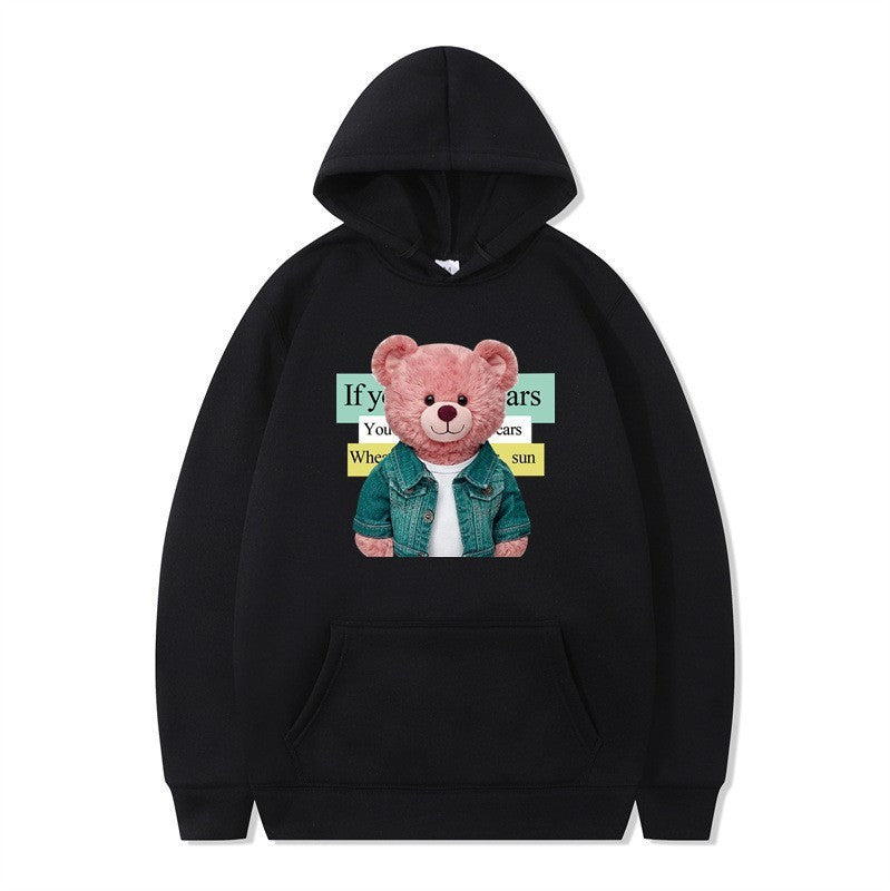 Women Hoodie with cute bear motif Chic & Stil