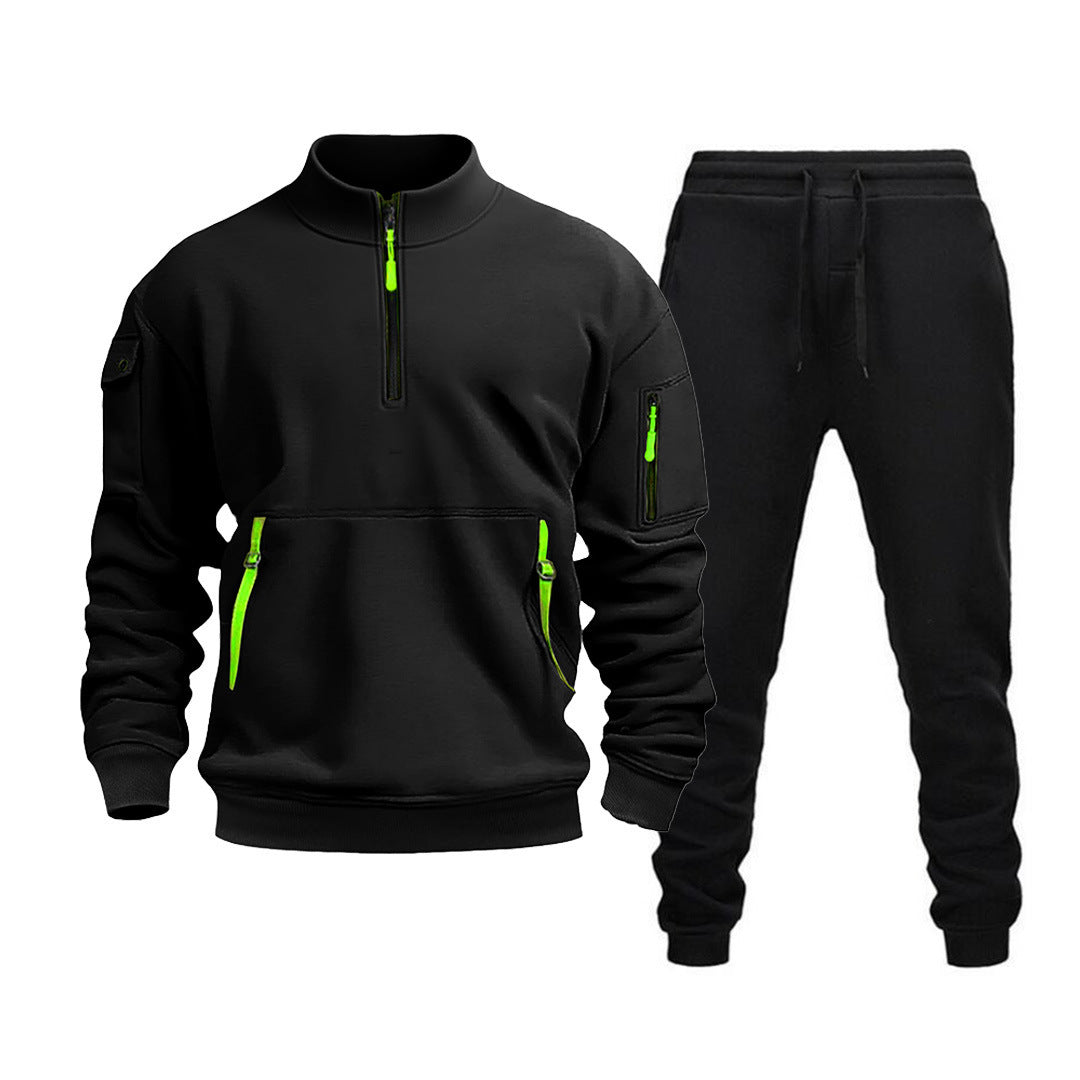Men's modern sports suit with functional pockets and zipped details Lune London