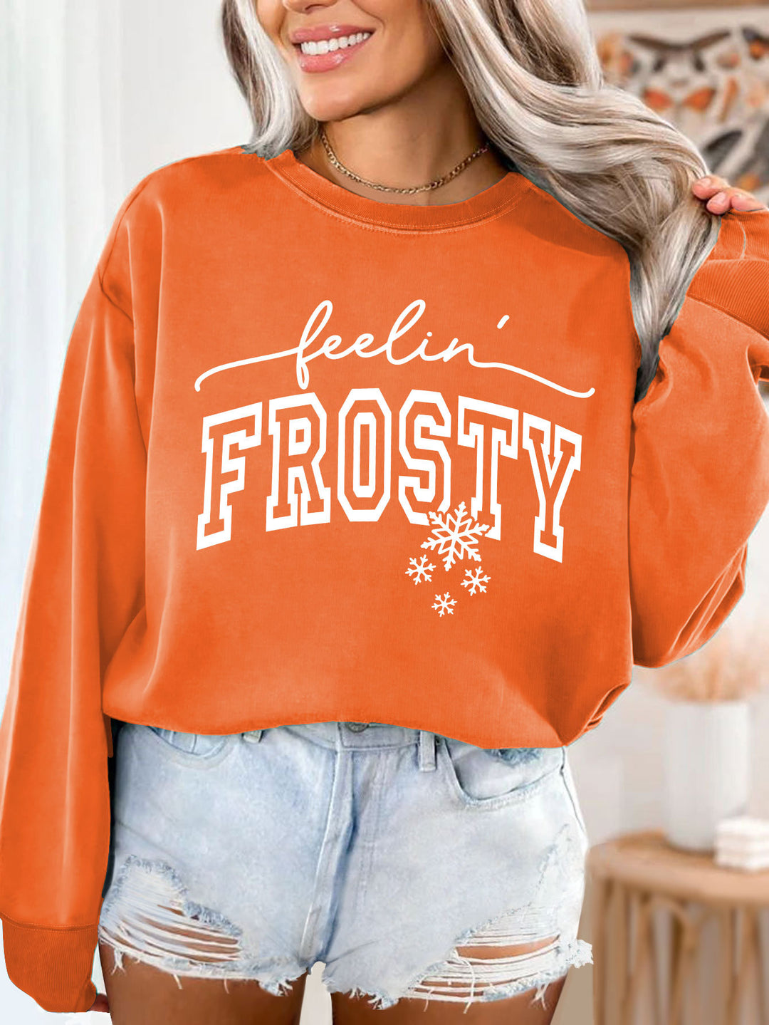 Sweat à capuche pour femmes avec impression graphique Chic & Stil