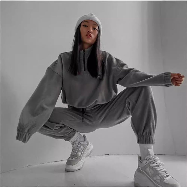 Ladies oversized comfortable fleece set Lune London