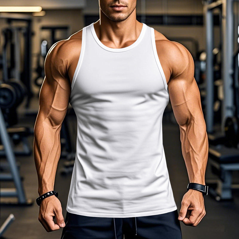 Men's training tank top in breathable functional material Lune London