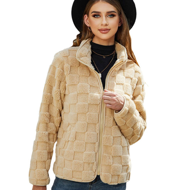 Ladies Cozy Transition Jacket with Textured Surface Lune London