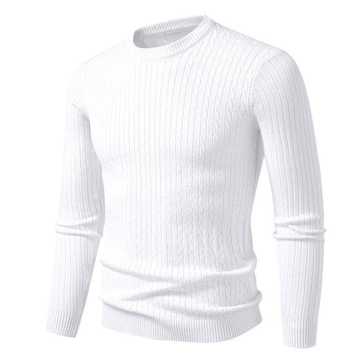 Stylish knitted sweater for men with textured braids design Lune London