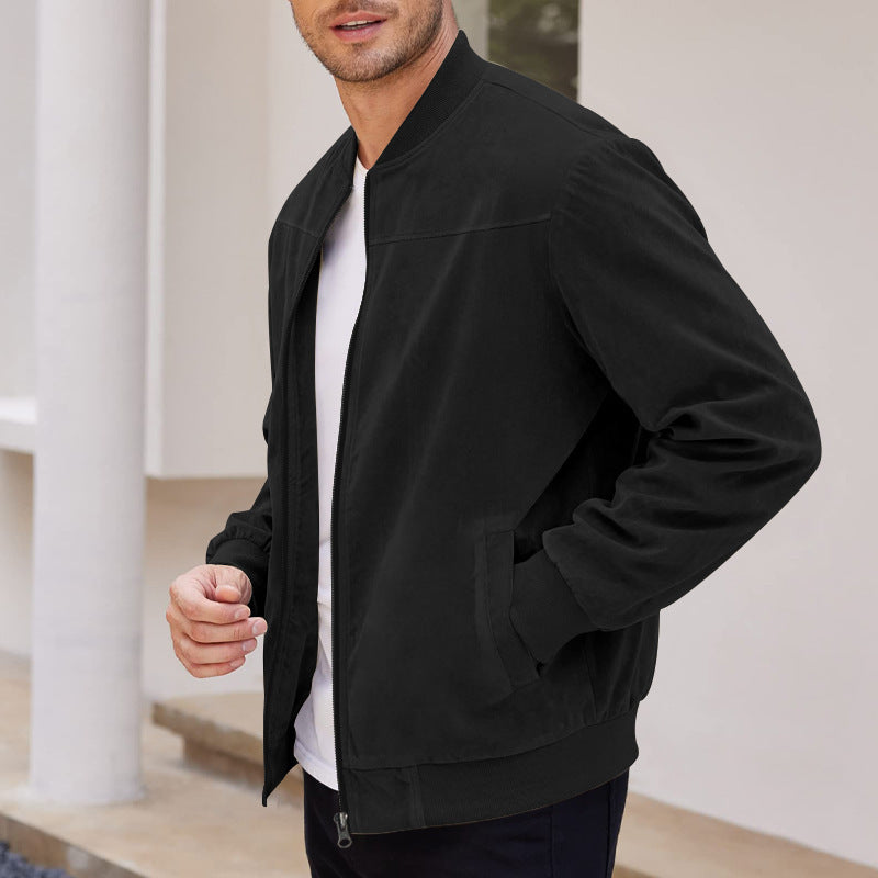 Elegant bomber jacket for men in high-quality velvet Lune London