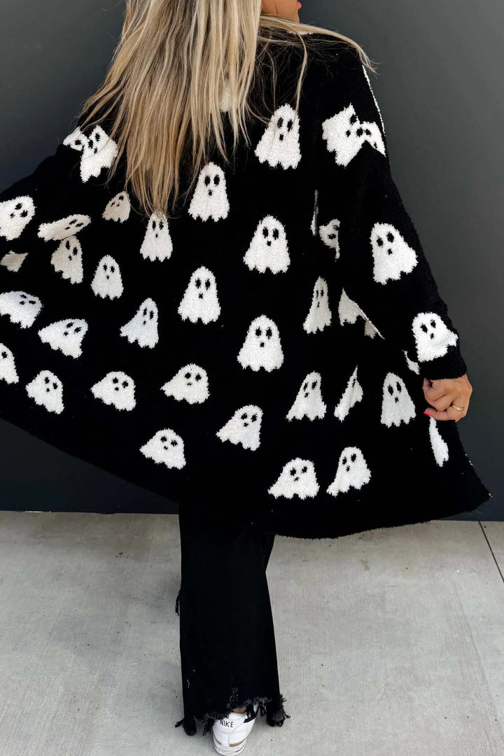 Ladies Phantom Pattern Long Sleeve Vest Lune London