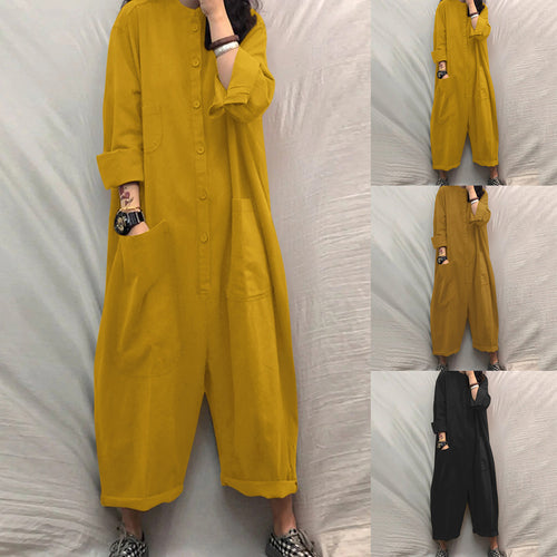 Women's jumpsuit with practical pockets and casual cut Lune London