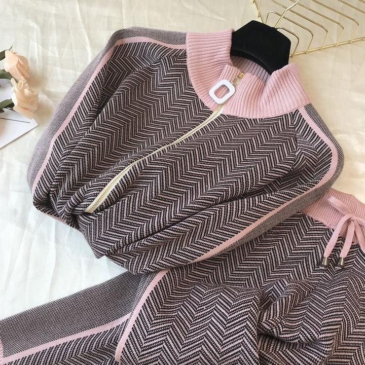 Lune London women's casual cardigan and jogger set