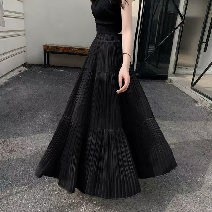 Jupe maxi femme avec des plis élégants Chic & Stil