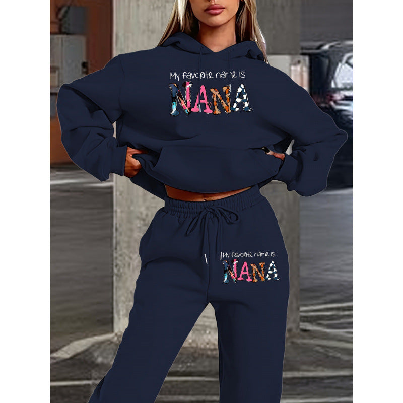 Women's tracksuit with creative lettering and comfortable fit Lune London