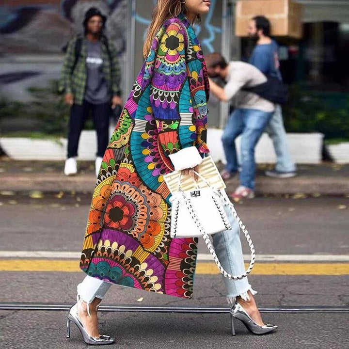 Lune London | Cooler Urban-Style Colorblock Long Coat