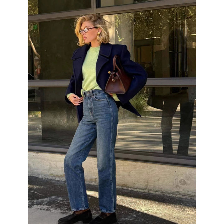 Wool coat for women with double-breasted closure and elegant cut Lune London