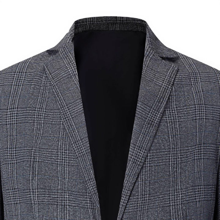 Trendy slim-fit checkered blazer for men Lune London