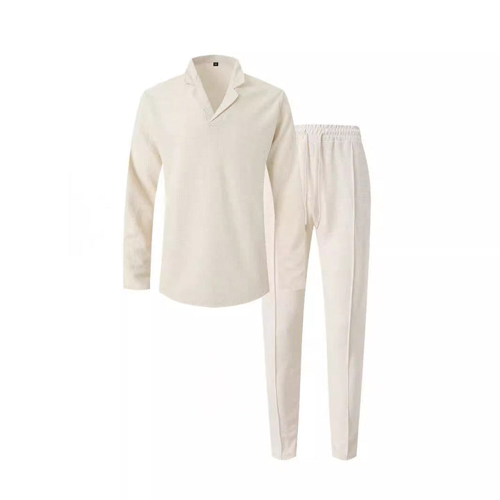 Elegant casual set for men with modern collar and comfortable pants Lune London