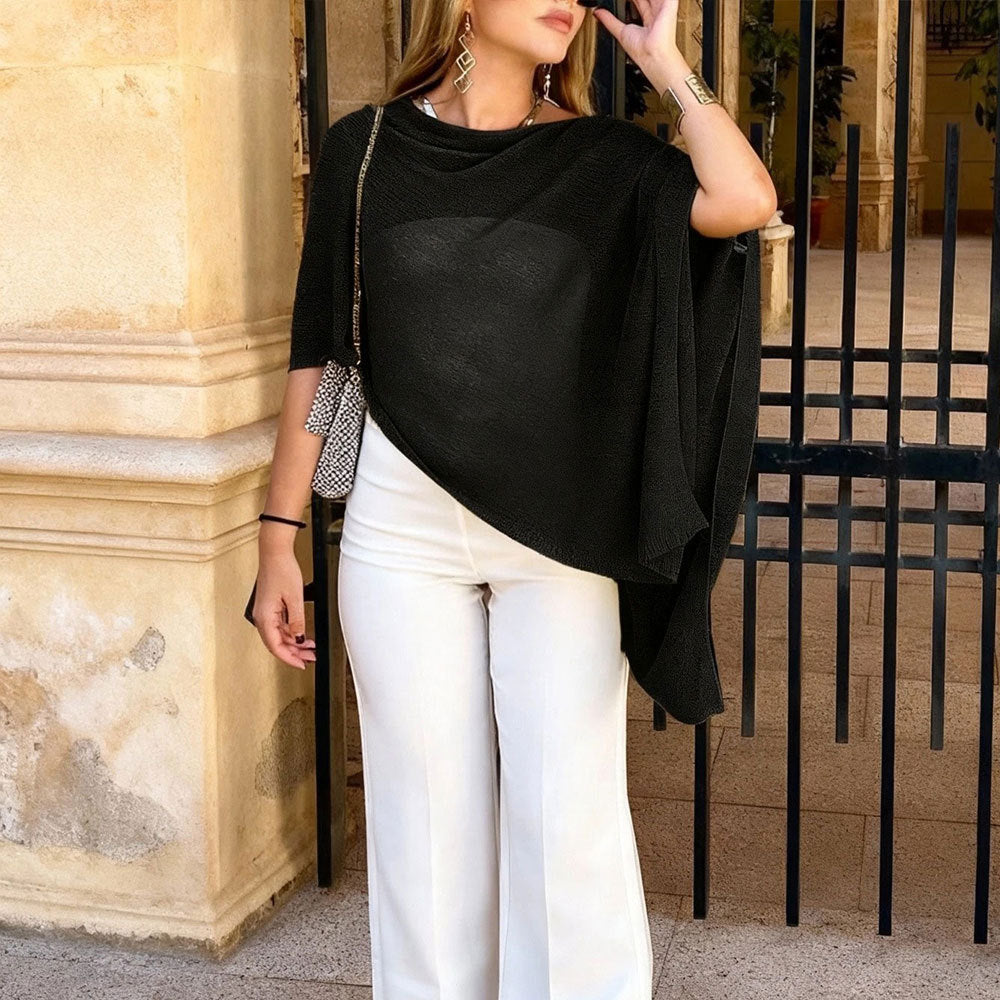 Chic & Stil Elegant and stylish poncho blouse for women