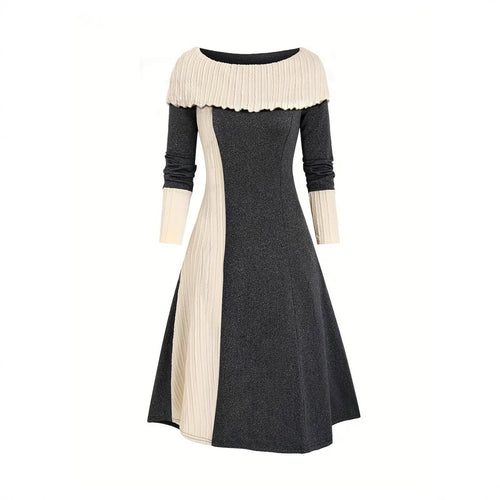 Midi dress for women with a unique ruffle design and a fitted cut Lune London