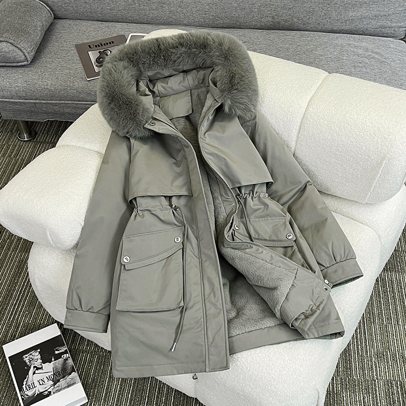 Ladies Fashionable Winter Parka with Cozy Inner Lining and Practical Pockets Lune London