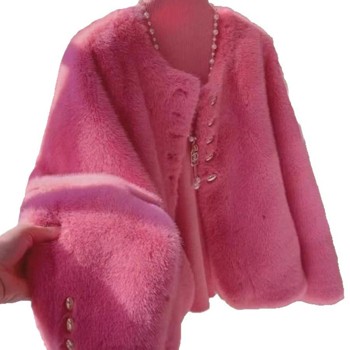 Veste douce pour femme avec détails de boutons dorés Chic & Stil