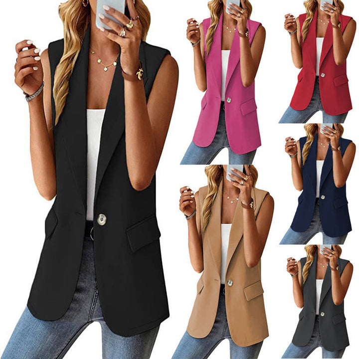 Women Sleeveless Blazer Lune London