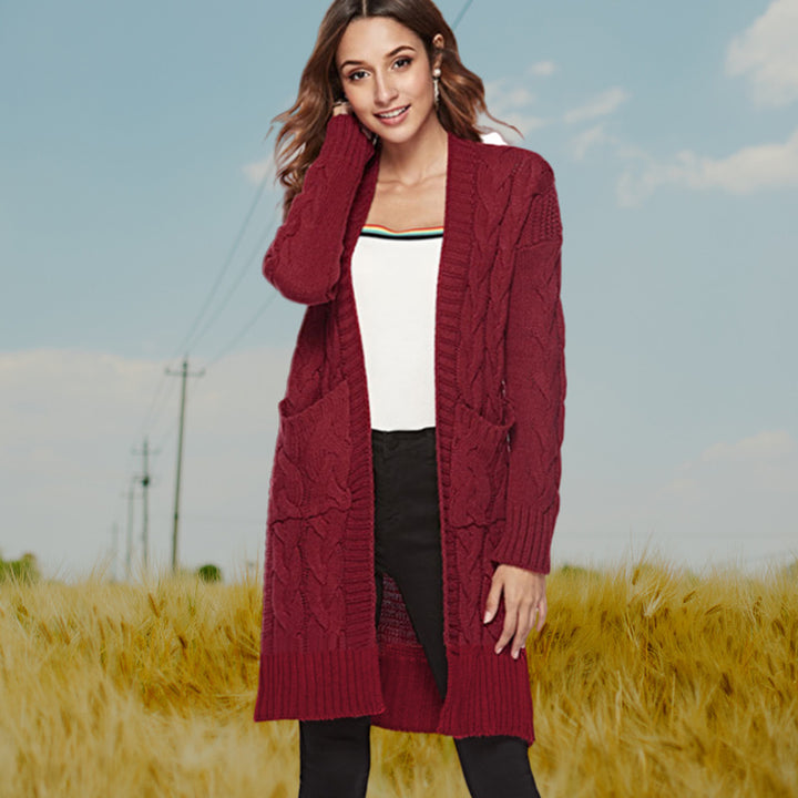 Lune London Long Sleeve Women's Cardigan with Twisted Details