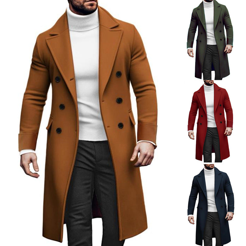 Elegant double-breasted coat for men with modern cut Lune London