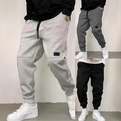 Sporty jogger pants for men with side zipper details Lune London