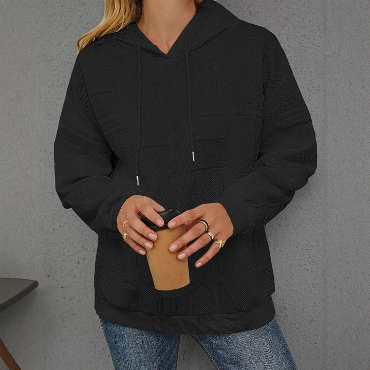 Haut de survêtement surdimensionné pour femmes avec design texturé Chic & Stil