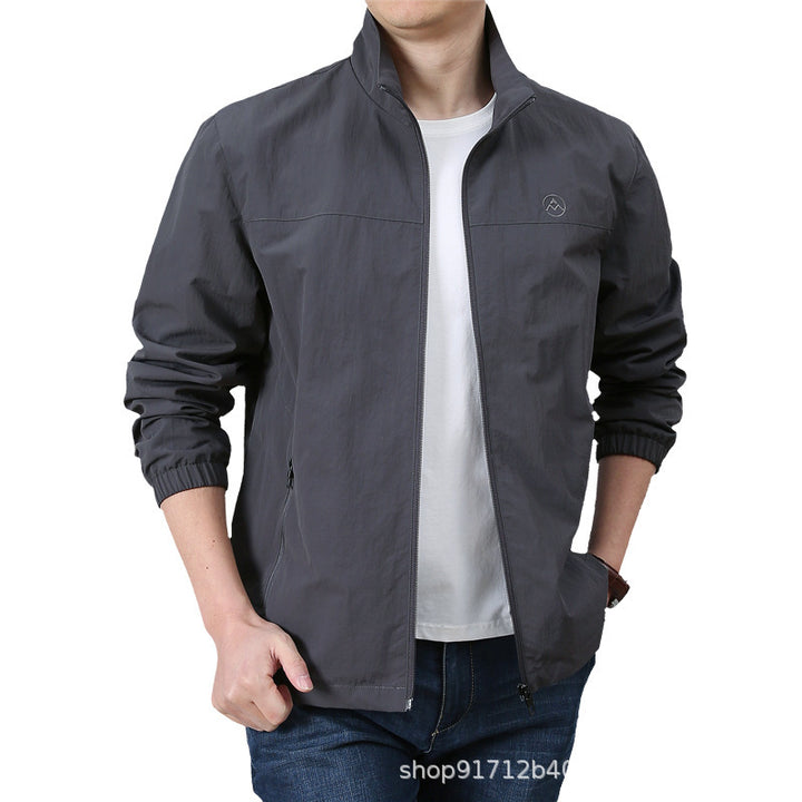 Men's transitional jacket with high collar and elastic cuffs Lune London